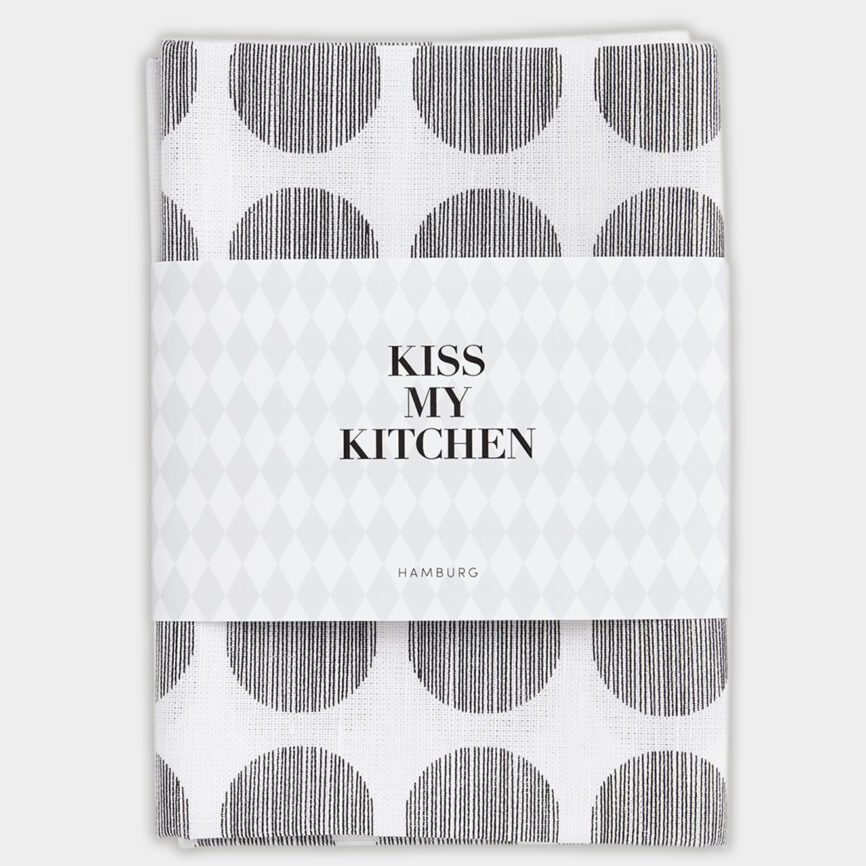 Kiss my Kitchen Geschirrtuch dots
