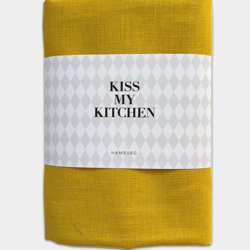 Kiss my Kitchen Geschirrtuch yellow uni