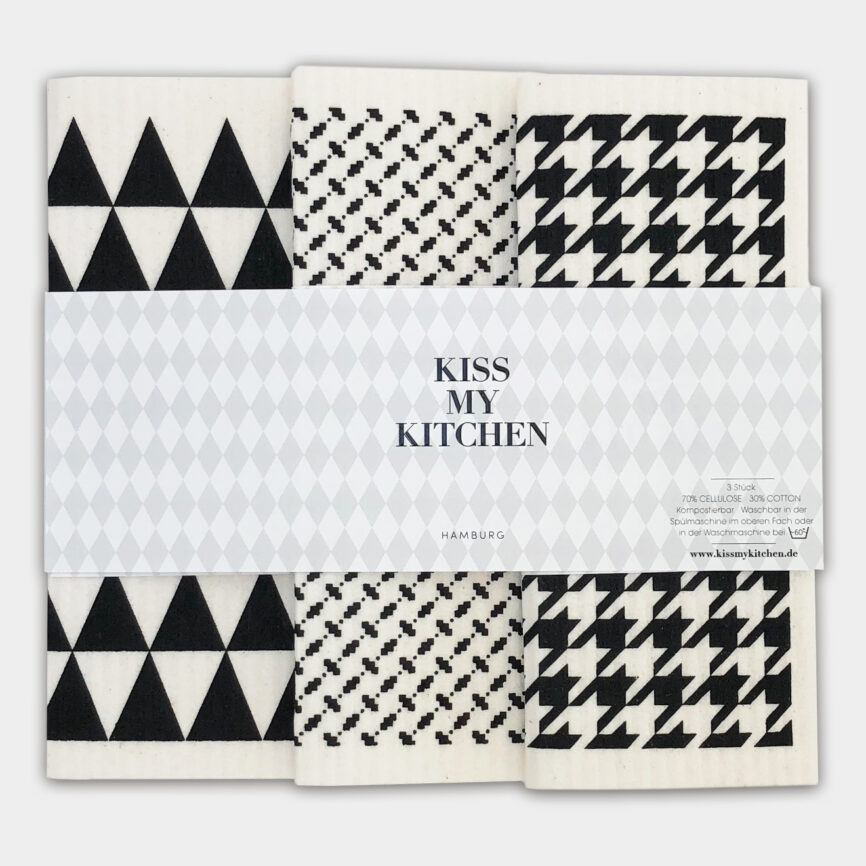 Kiss my Kitchen Schwammtuch 3 er Set tokio