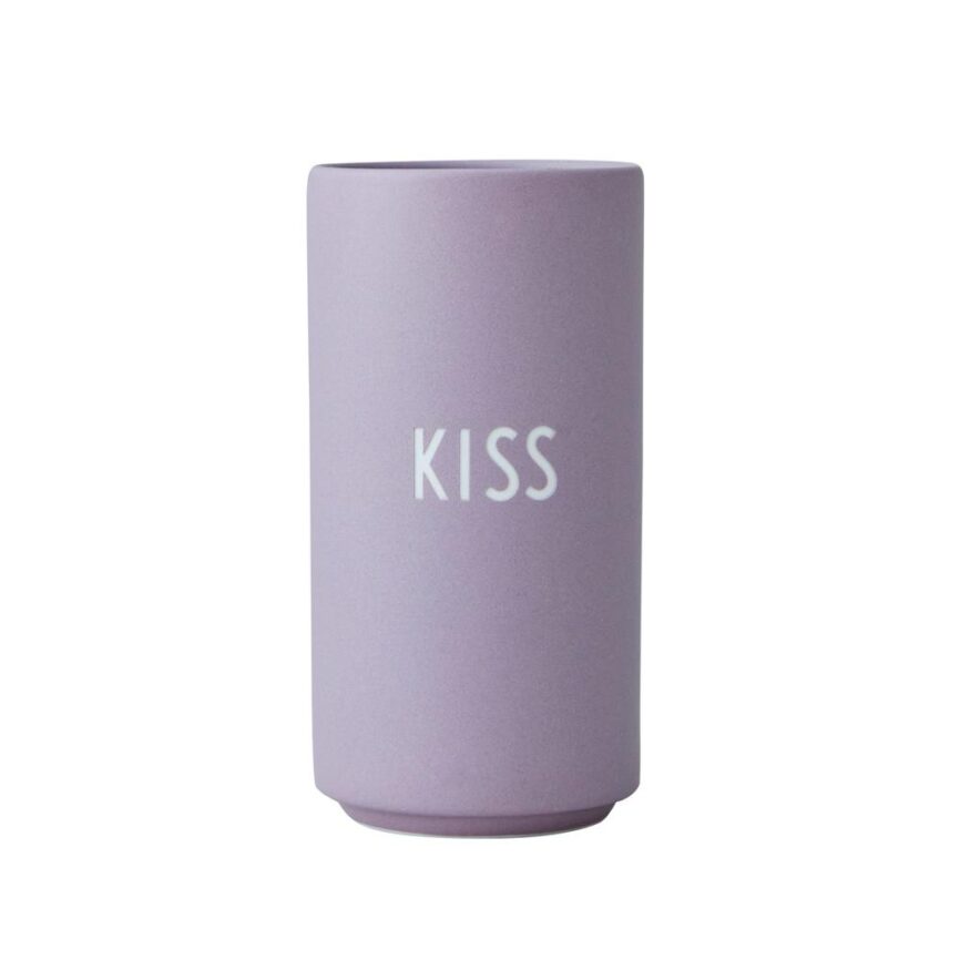Design Letters Vase Kiss lila