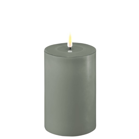 Deluxe Homeart LED Kerzen Salbei Grün