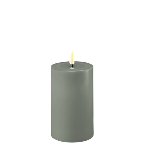 LED Kerze Deluxe Homeart Salbei Grün