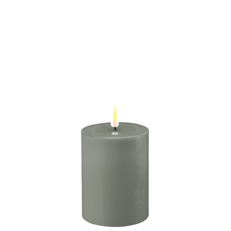 Deluxe LED Kerze Salbei Grün