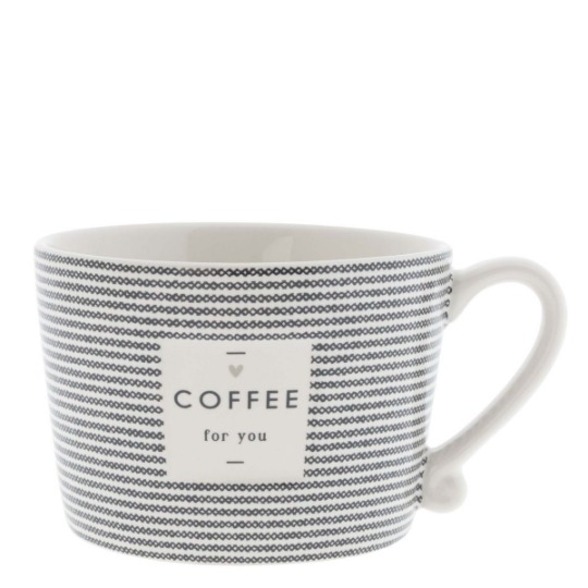 Bastion Collections Tasse Streifen coffee for you